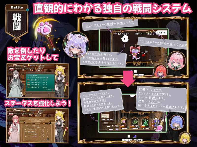 图片[3]-【爆款SLG/爆乳巨乳/PC】发情地下城～和猫耳娘的探索生活～  AI汉化版 [PC]-次元小屋